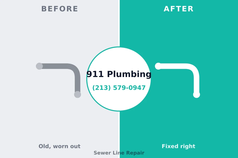 Before and after: plumbing company Morristown, TN